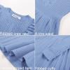 imageGRACE KARIN Girls Sweater Dress Fall Winter Long Sleeve Cable Knit Pullover Dresses for Girls 512YLight Blue