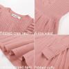 imageGRACE KARIN Girls Sweater Dress Fall Winter Long Sleeve Cable Knit Pullover Dresses for Girls 512YPink