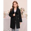 imageGRACE KARIN Girls Winter Dress Coat Girl Faux Fur Long Sleeve Jacket Kids Long Lined Outerwear with Pockets BeltBlack