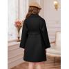 imageGRACE KARIN Girls Winter Dress Coat Girl Faux Fur Long Sleeve Jacket Kids Long Lined Outerwear with Pockets BeltBlack