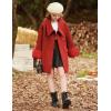 imageGRACE KARIN Girls Winter Dress Coat Girl Faux Fur Long Sleeve Jacket Kids Long Lined Outerwear with Pockets BeltRed