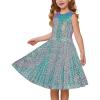 imageGRACE KARIN Girls Sequin Dress Sleeveless Prom Party Formal Graduations Fancy Tween Girls Dresses Size 512Colorfulblue