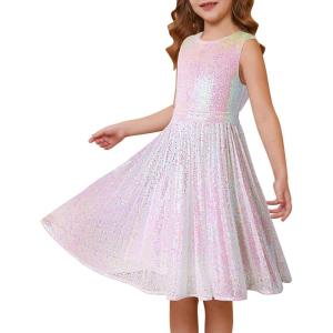 imageGRACE KARIN Girls Sequin Dress Sleeveless Prom Party Formal Graduations Fancy Tween Girls Dresses Size 512Mermaid
