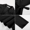imageGRACE KARIN 2025 Womens Wrap V Neck Peplum Tops Elegant 34 Sleeve Dressy Casual Blouses Work Business Tie Front ShirtBlack