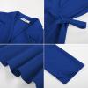 imageGRACE KARIN 2025 Womens Wrap V Neck Peplum Tops Elegant 34 Sleeve Dressy Casual Blouses Work Business Tie Front ShirtRoyal Blue