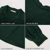 imageGRACE KARIN Business Casual Tops for Women Satin Silk Blouse Collared V Neck Long Sleeve Work Shirts Dressy Tops Fall ClothesDark Green