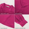 imageGRACE KARIN Business Casual Tops for Women Satin Silk Blouse Collared V Neck Long Sleeve Work Shirts Dressy Tops Fall ClothesRose Red