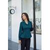 imageGRACE KARIN Button Down Shirts for Women Summer Peplum Tops Long Sleeve Work Blouse Collared Shirt Dressy TopBlue Green
