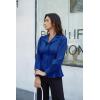 imageGRACE KARIN Button Down Shirts for Women Summer Peplum Tops Long Sleeve Work Blouse Collared Shirt Dressy TopRoyal Blue