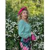 imageGRACE KARIN Elegant Long Sleeve Blouse 2025 Fall VNeck Dressy Casual Top for WomenGreen