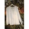 imageGRACE KARIN Elegant Long Sleeve Blouse 2025 Fall VNeck Dressy Casual Top for WomenWhite
