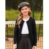 imageGRACE KARIN Girls Cardigan Button Front Cable Knitted School Uniform Sweater for 612 YearsBlack
