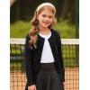 imageGRACE KARIN Girls Cardigan Button Front Cable Knitted School Uniform Sweater for 612 YearsBlack