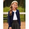 imageGRACE KARIN Girls Cardigan Button Front Cable Knitted School Uniform Sweater for 612 YearsNavy Blue