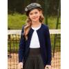 imageGRACE KARIN Girls Cardigan Button Front Cable Knitted School Uniform Sweater for 612 YearsNavy Blue