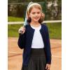 imageGRACE KARIN Girls Cardigan Button Front Cable Knitted School Uniform Sweater for 612 YearsNavy Blue