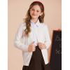 imageGRACE KARIN Girls Cardigan Button Front Cable Knitted School Uniform Sweater for 612 YearsWhite