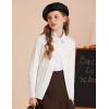 imageGRACE KARIN Girls Cardigan Button Front Cable Knitted School Uniform Sweater for 612 YearsWhite