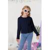 imageGRACE KARIN Girls Cropped Cardigan Sweaters Long Sleeve Cable Knit Button Front Sweater 512YNavy Blue