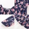 imageGRACE KARIN Girls Fall Dress Floral Long Sleeve Midi with Smocked Waist for Holiday Party 614YNavy Blue Flower