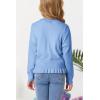 imageGRACE KARIN Girls Long Sleeve Cardigan Sweater Girls Button Closure Knitted Cable Cardigan 512YBlue
