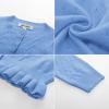 imageGRACE KARIN Girls Long Sleeve Cardigan Sweater Girls Button Closure Knitted Cable Cardigan 512YBlue