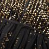 imageGRACE KARIN Girls Sequin Dress One Sleeve Formal Pageant Prom Party Dresses Size 514Black Gold
