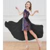 imageGRACE KARIN Girls Sequin Dress One Sleeve Formal Pageant Prom Party Dresses Size 514Black Purple