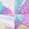 imageGRACE KARIN Girls Sequin Dress One Sleeve Formal Pageant Prom Party Dresses Size 514Black Purple New