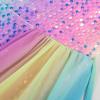 imageGRACE KARIN Girls Sequin Dress One Sleeve Formal Pageant Prom Party Dresses Size 514Black Purple New