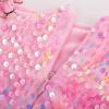 imageGRACE KARIN Girls Sequin Dress One Sleeve Formal Pageant Prom Party Dresses Size 514Candy Pink