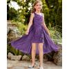 imageGRACE KARIN Girls Sequin Dress One Sleeve Formal Pageant Prom Party Dresses Size 514Dark Purple