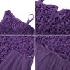 imageGRACE KARIN Girls Sequin Dress One Sleeve Formal Pageant Prom Party Dresses Size 514Dark Purple