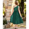 imageGRACE KARIN Girls Sequin Dress One Sleeve Formal Pageant Prom Party Dresses Size 514Green