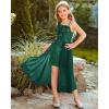 imageGRACE KARIN Girls Sequin Dress One Sleeve Formal Pageant Prom Party Dresses Size 514Green