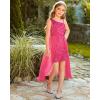 imageGRACE KARIN Girls Sequin Dress One Sleeve Formal Pageant Prom Party Dresses Size 514Hot Pink