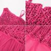 imageGRACE KARIN Girls Sequin Dress One Sleeve Formal Pageant Prom Party Dresses Size 514Hot Pink