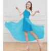 imageGRACE KARIN Girls Sequin Dress One Sleeve Formal Pageant Prom Party Dresses Size 514Light Blue