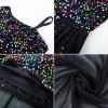 imageGRACE KARIN Girls Sequin Dress One Sleeve Formal Pageant Prom Party Dresses Size 514Magic Black