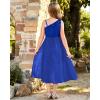 imageGRACE KARIN Girls Sequin Dress One Sleeve Formal Pageant Prom Party Dresses Size 514Navy Blue
