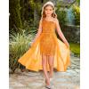 imageGRACE KARIN Girls Sequin Dress One Sleeve Formal Pageant Prom Party Dresses Size 514Pumpkin