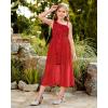 imageGRACE KARIN Girls Sequin Dress One Sleeve Formal Pageant Prom Party Dresses Size 514Red