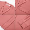 imageGRACE KARIN Long Sleeve Women Dressy Casual Tops Elegant Work Blouses Fall Outfits 2025 V Neck Business ShirtsCoral