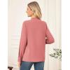imageGRACE KARIN Long Sleeve Women Dressy Casual Tops Elegant Work Blouses Fall Outfits 2025 V Neck Business ShirtsCoral