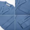 imageGRACE KARIN Long Sleeve Women Dressy Casual Tops Elegant Work Blouses Fall Outfits 2025 V Neck Business ShirtsGray Blue