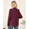 imageGRACE KARIN Long Sleeve Women Dressy Casual Tops Elegant Work Blouses Fall Outfits 2025 V Neck Business ShirtsWine Red