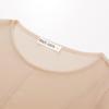 imageGRACE KARIN Sheer Tops for Women Long Sleeve See Through Undershirt Crewneck Party Club Night Outfits Lace Blouse Mesh ShirtsNude