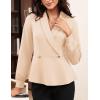 imageGRACE KARIN Women Dressy Long Sleeve BlousesWrap Peplum Work Shirts2025 V Neck Business Tops Elegant Fall OutfitsApricot