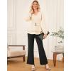 imageGRACE KARIN Women Work Peplum TopsLong Sleeve Dressy Casual BlousesV Neck Business Shirt Fall Outfits with BeltApricot