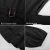 imageGRACE KARIN Women Work Peplum TopsLong Sleeve Dressy Casual BlousesV Neck Business Shirt Fall Outfits with BeltBlack